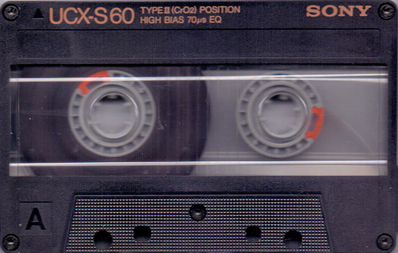 Compact Cassette Sony UCX-S 60 Type II Chrome 1985 USA