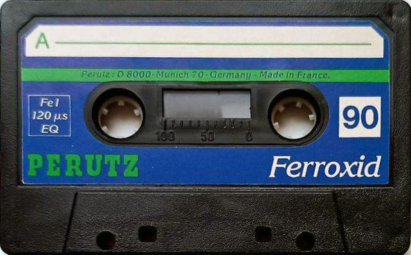 Compact Cassette Perutz 90 "Ferroxid" Type I Normal France