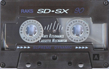 Compact Cassette RAKS SD-SX 90 Type II Chrome 1993 Europe