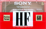 Compact Cassette Sony HF 60 Type I Normal 1992 Europe