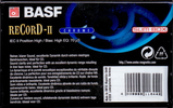 Compact Cassette BASF Record II 74 Type II Chrome 1997 Europe