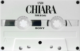 Compact Cassette Sony UX 50 "Chiara White" Type II Chrome 1988 Europe