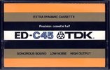 Compact Cassette TDK ED 45 Type I Normal 1977 Japan