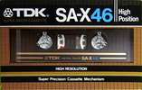 Compact Cassette TDK SA-X 46 Type II Chrome 1982 Japan