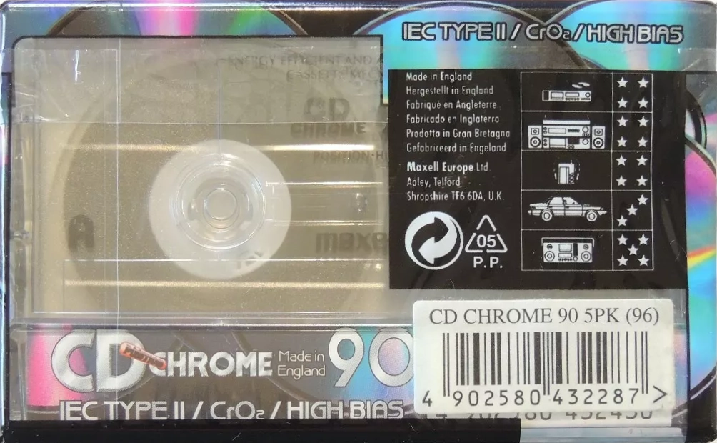 5 pack: Maxell / Hitachi Maxell - CD chrome 90