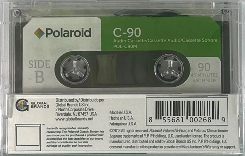 Compact Cassette Polaroid 90 "POL-C90M" Type II Chrome 2013 Worldwide