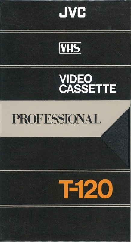 VHS, Video Home System JVC Professional 120 Type I Normal USA