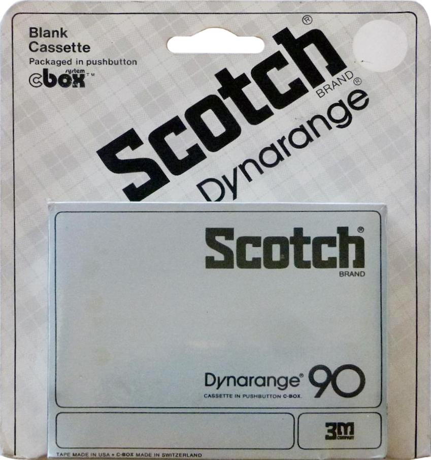 Compact Cassette Scotch Dynarange 90 Type I Normal 1977 USA