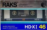 Compact Cassette RAKS HD-XI 46 Type I Normal 1988 Europe