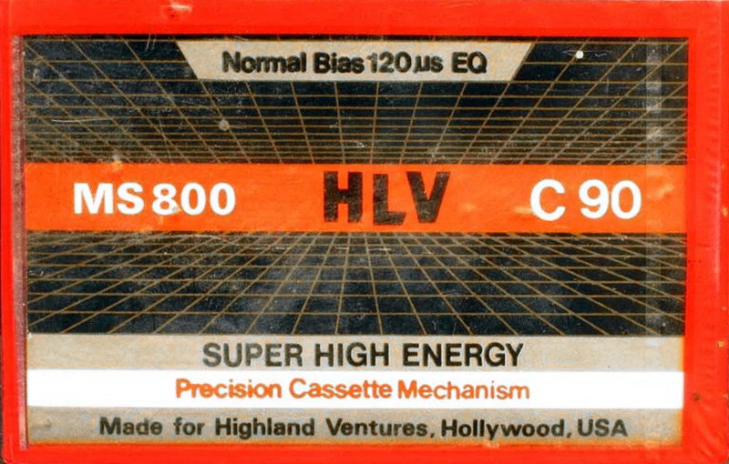 Compact Cassette HLV 90 "MS 800" Type I Normal 1988 USA