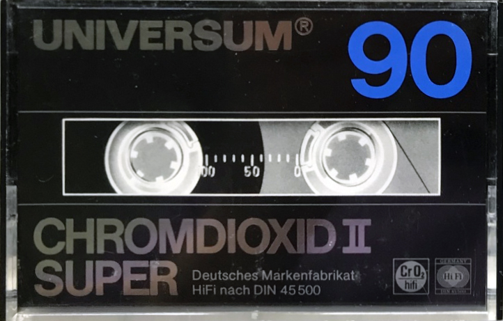 Compact Cassette Universum Super 90 Type II Chrome 1982 Europe