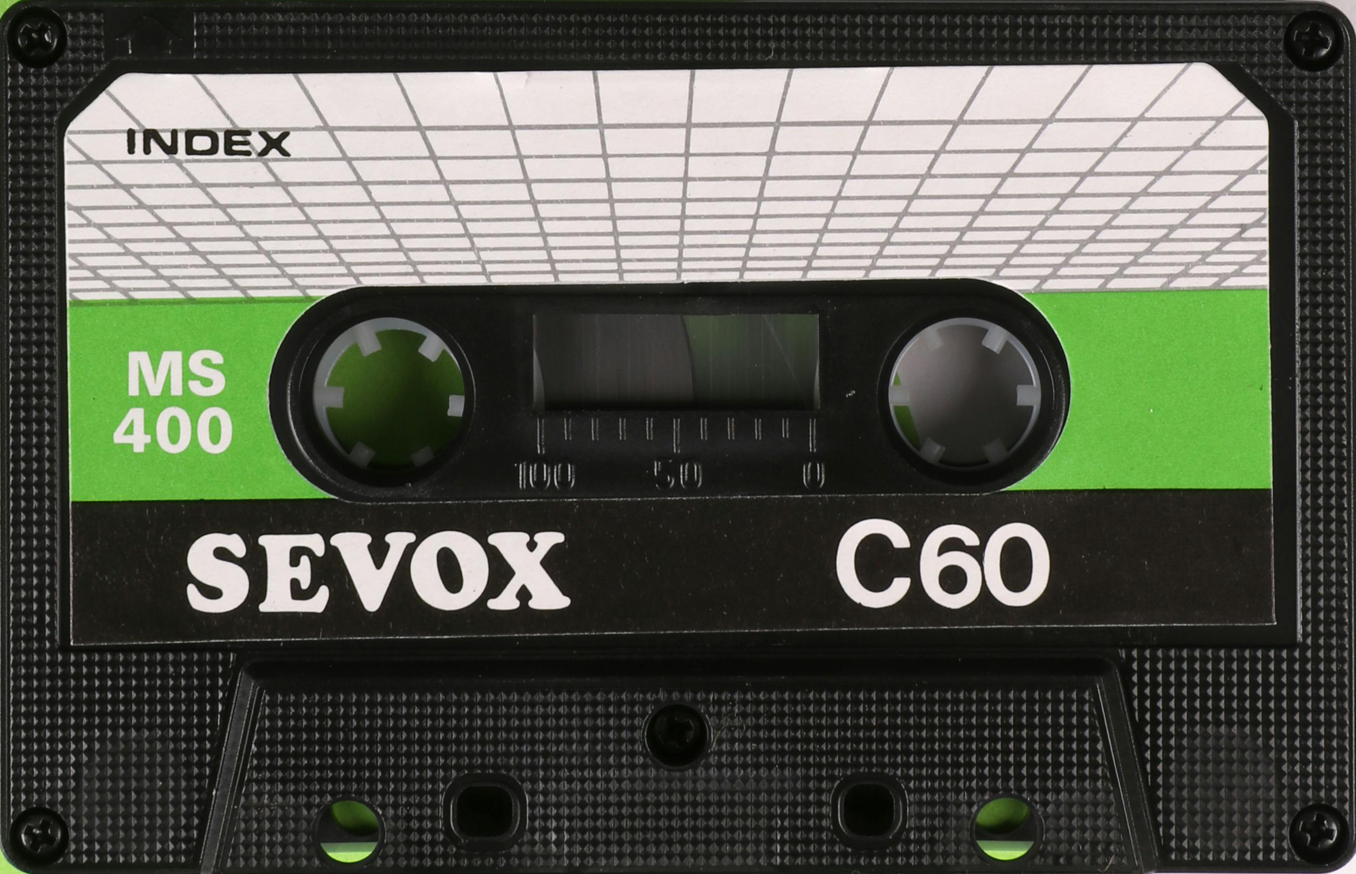 Compact Cassette Sevox 60 "MS 400" Type I Normal 1984 Hong Kong