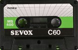 Compact Cassette Sevox 60 "MS 400" Type I Normal 1984 Hong Kong