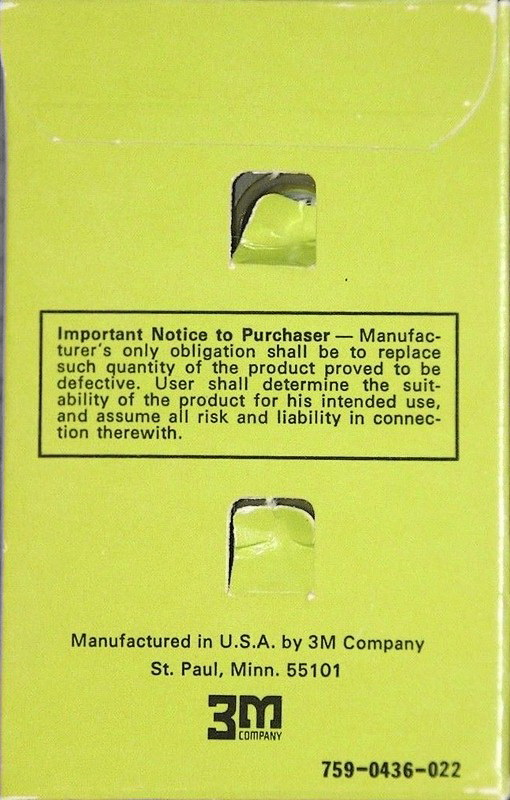 Compact Cassette 3M Highlander 60 Type I Normal USA