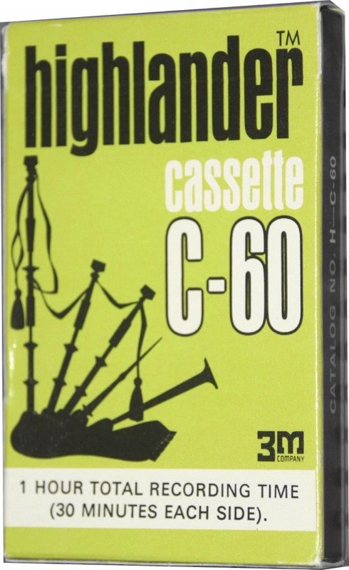 Compact Cassette 3M Highlander 60 Type I Normal USA