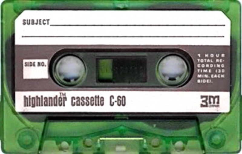 Compact Cassette 3M Highlander 60 Type I Normal USA