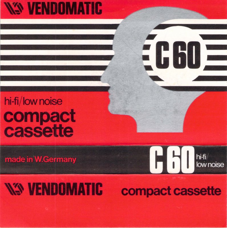 Compact Cassette Vendomatic 60 "Hi-Fi / Low Noise" Type I Normal 1978 Netherlands