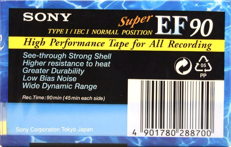 Compact Cassette: Sony  - Super EF 90