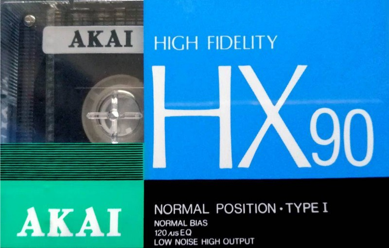 Compact Cassette Akai HX 90 Type I Normal 1990 Europe