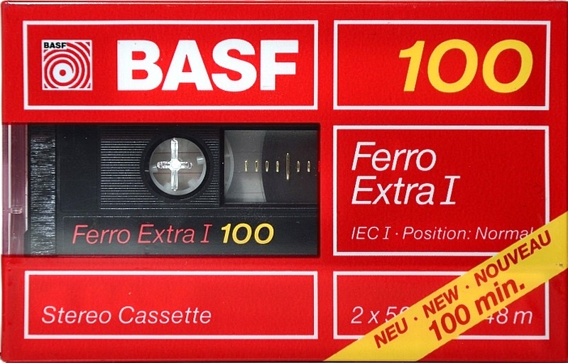 Compact Cassette BASF Ferro Extra I 100 Type I Normal 1988 Europe