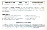 Compact Cassette Certron HE 60 Type I Normal 1976 USA