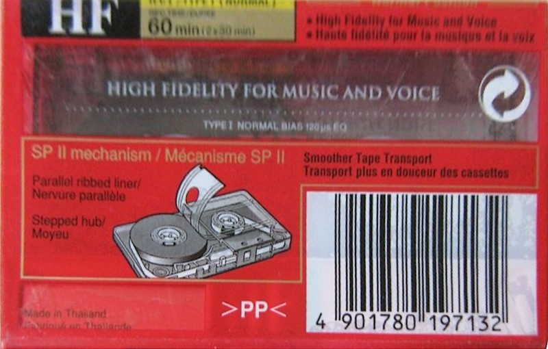 Compact Cassette Sony HF 60 Type I Normal 1998 Europe