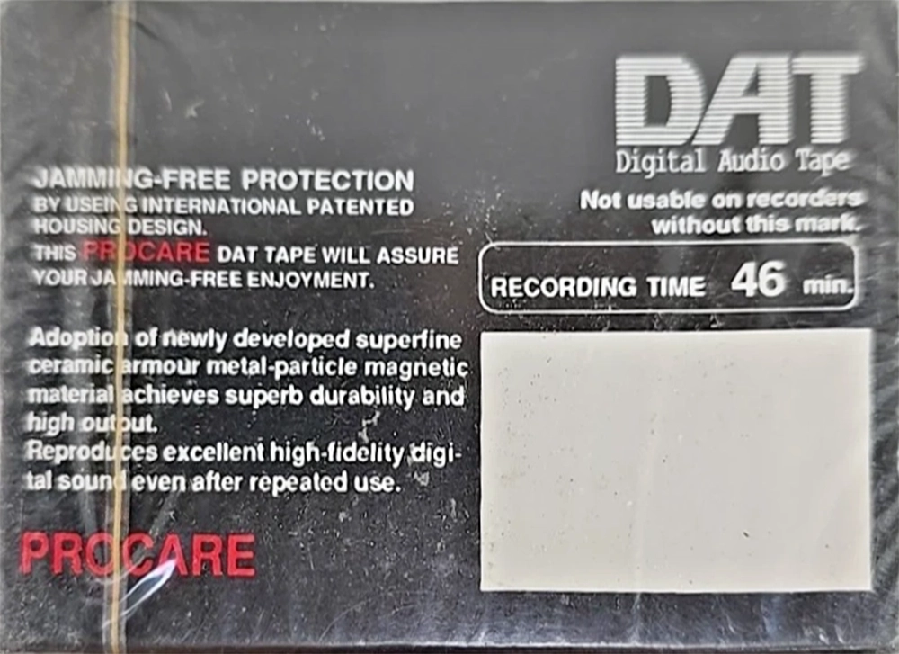 Digital Audio Tape Procare 46 "AT" Type IV Metal 1988 USA