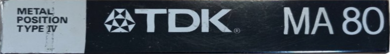 Compact Cassette: TDK  - MA 80