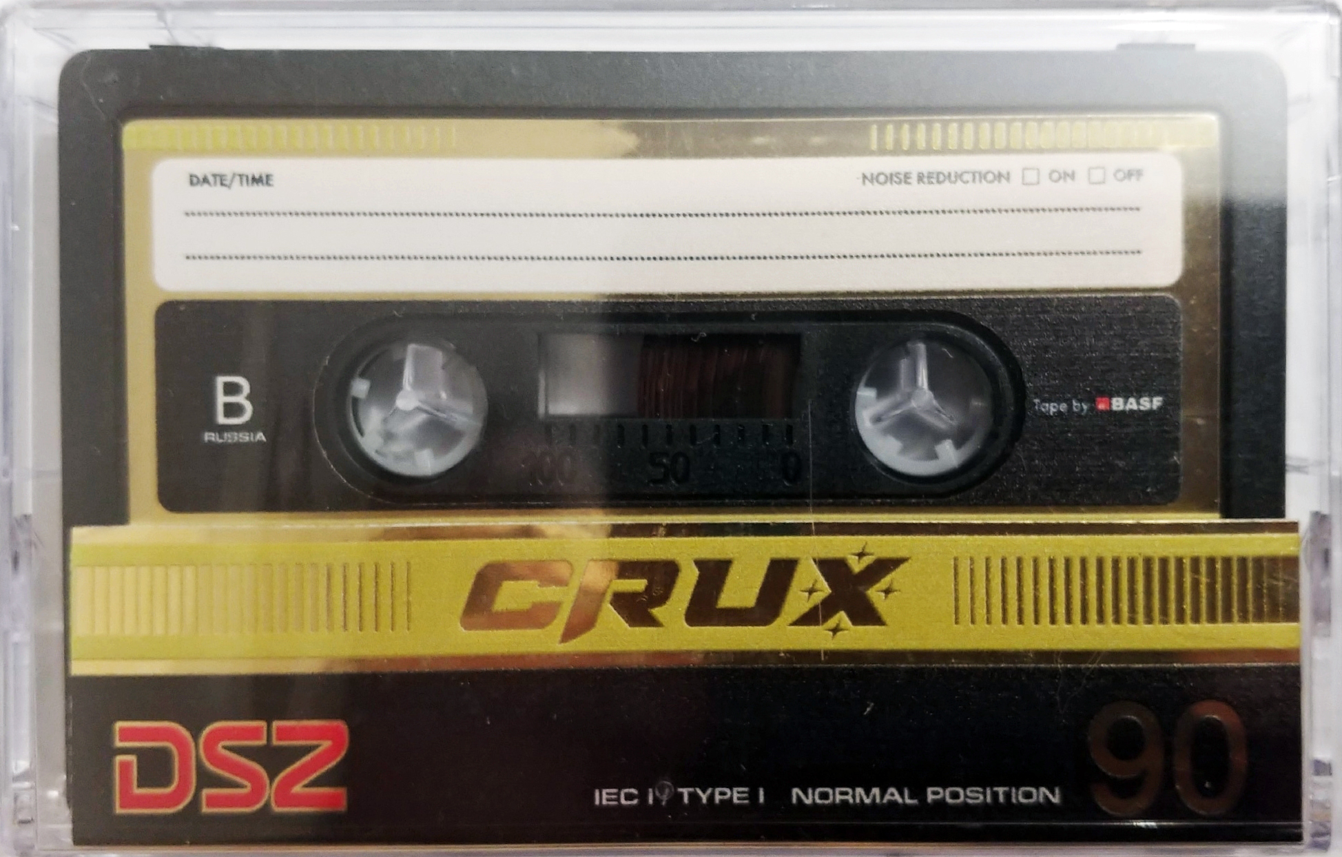 Compact Cassette CRUX DSZ 90 "gold" Type I Normal 2023 Worldwide