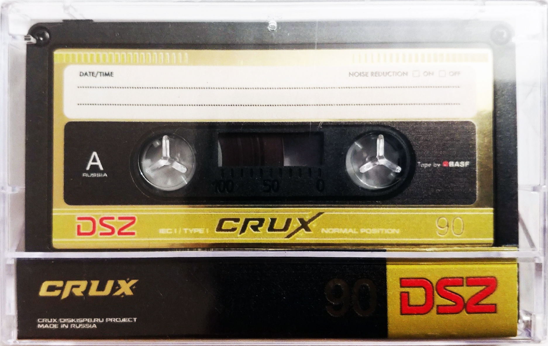 Compact Cassette CRUX DSZ 90 "gold" Type I Normal 2023 Worldwide