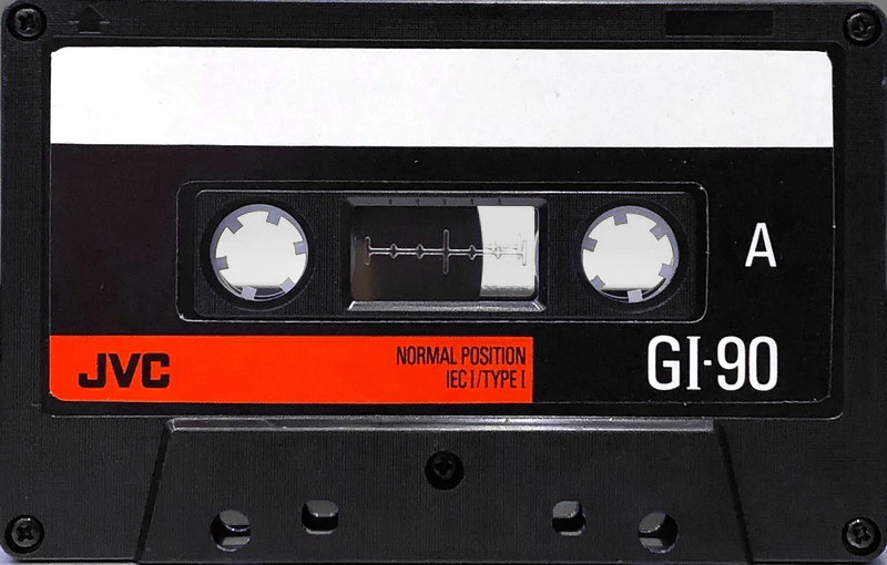 Compact Cassette JVC GI 90 "G1-90A" Type I Normal 1990 North America