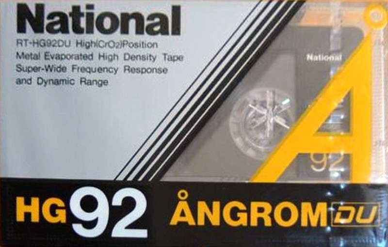 Compact Cassette National Angrom HG-DU 92 "RT-HG92DU" Type II Chrome 1985 Japan