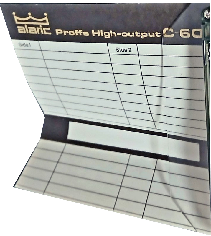 Compact Cassette Alaric 60 Type I Normal Sweden