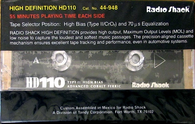 3 pack: Unknown Radio Shack - HD 110