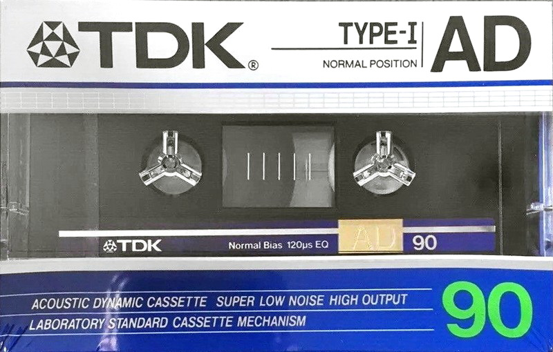 Compact Cassette TDK AD 90 Type I Normal 1986 Australia, Europe