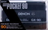 Compact Cassette Denon GX 90 "Handy Pocket GX" Type I Normal 1985 Japan