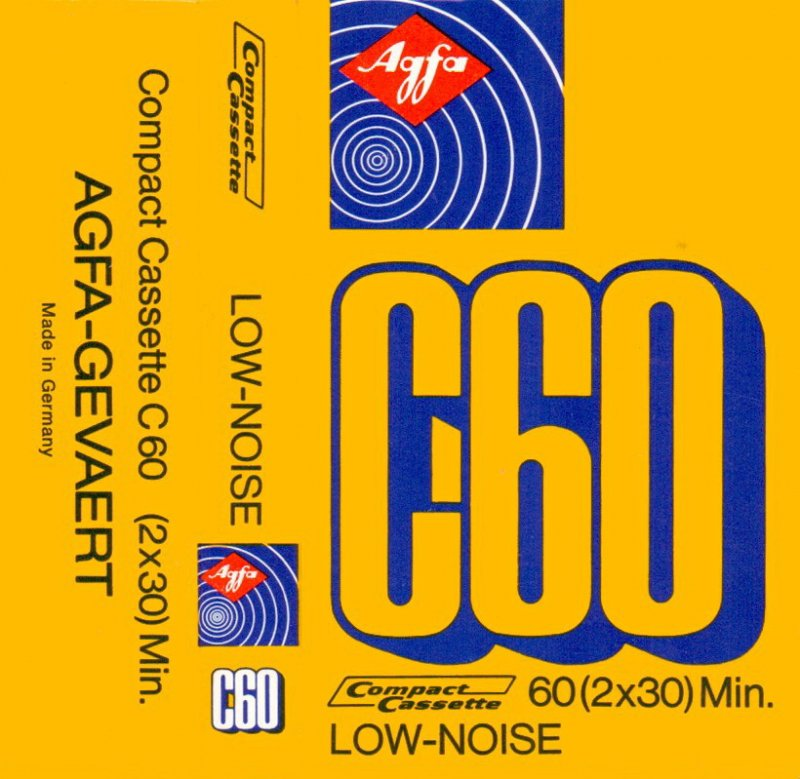 Compact Cassette AGFA 60 Type I Normal 1972 Germany