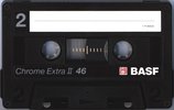 Compact Cassette BASF Chrome Extra II 46 Type II Chrome 1987 Europe