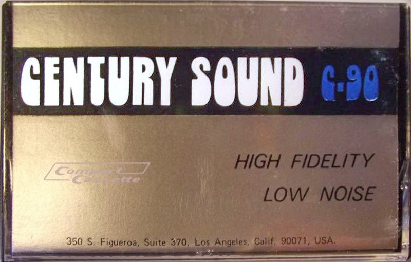 Compact Cassette Century Sound 90 Type I Normal 1977 USA