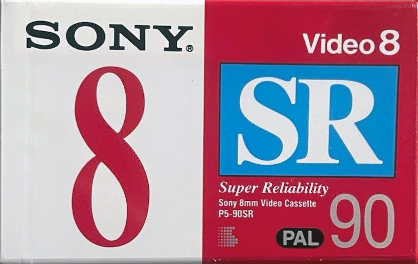 Video8, Hi8, Digital8 Sony SR 90 "P5-90SRA" Type I Normal 1993 Europe
