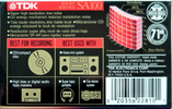 Compact Cassette TDK SA 100 Type II Chrome 1992 North America
