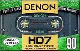 Compact Cassette Denon HD7 90 "HD7-90GED" Type II Chrome 1994 North America