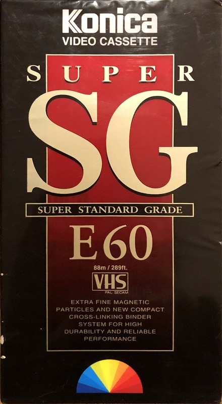 VHS, Video Home System Konica Super SG 60 Type I Normal Worldwide