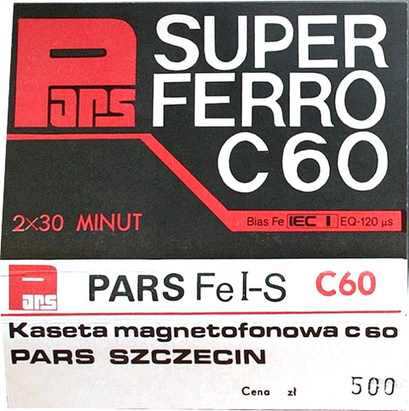 Compact Cassette Pars 60 "Fe I-S" Type I Normal 1985 Poland