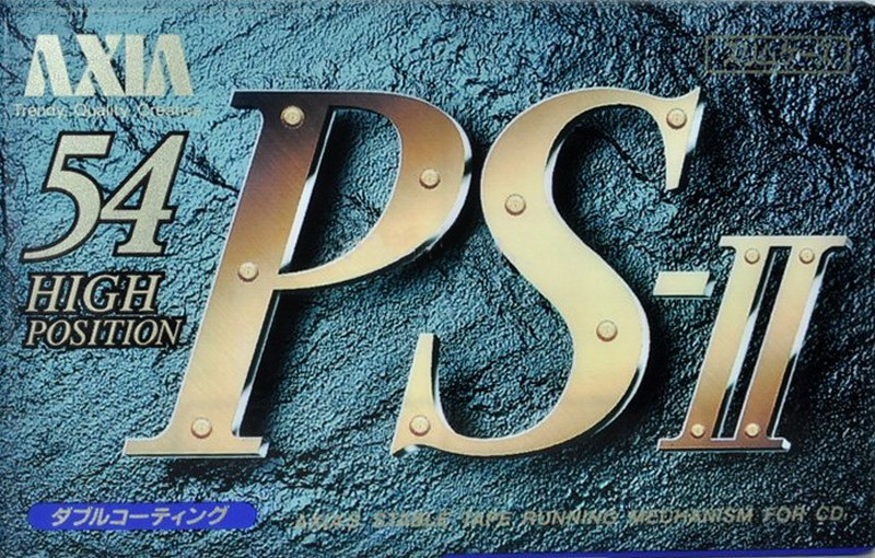 Compact Cassette AXIA PS-II / PS-2 54 "PS2 C 54" Type II Chrome 1992 Japan