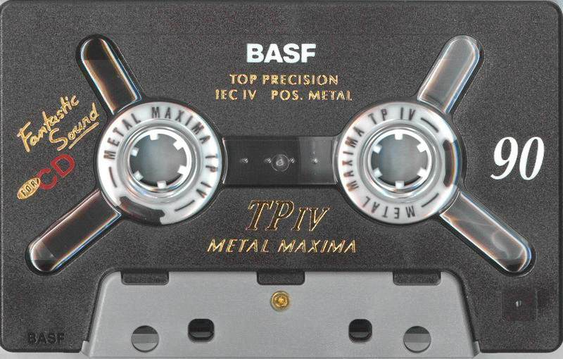 Compact Cassette BASF TP IV Metal Maxima 90 Type IV Metal 1995 Europe