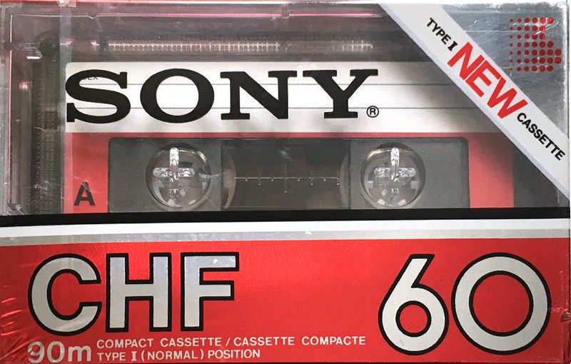 Compact Cassette Sony CHF 60 Type I Normal 1982 North America