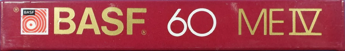 Compact Cassette BASF Metal IV 60 "ME IV" Type IV Metal 1982 Europe