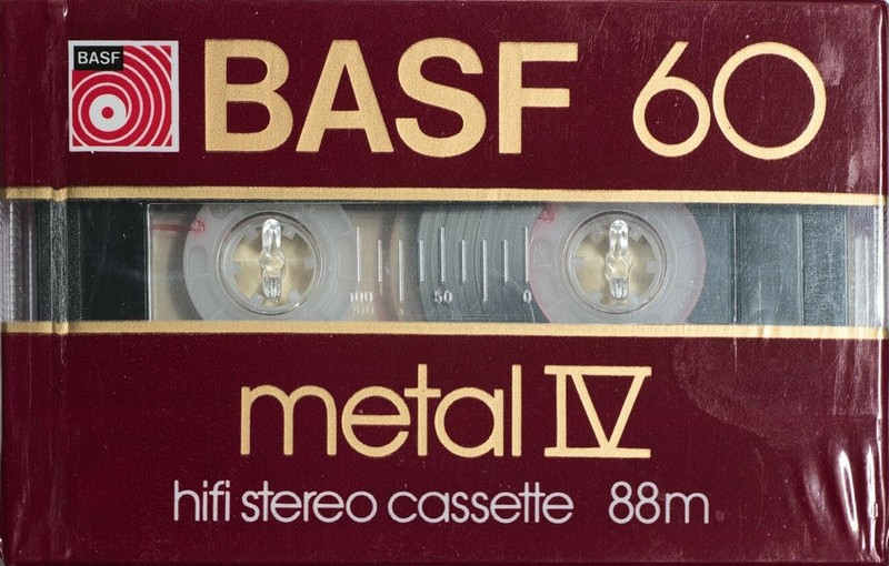 Compact Cassette BASF Metal IV 60 "ME IV" Type IV Metal 1982 Europe