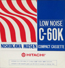 Compact Cassette Hitachi 60 "Nishikawa Musen" Type I Normal Japan
